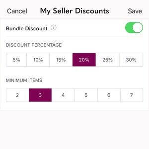 Bundle 3 or more items and get 20% off